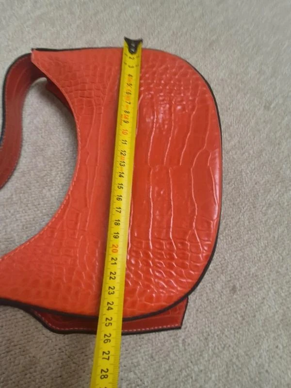 Bolso de mano Hotic naranja efecto cocodrilo vintage Y2K – photo 6
